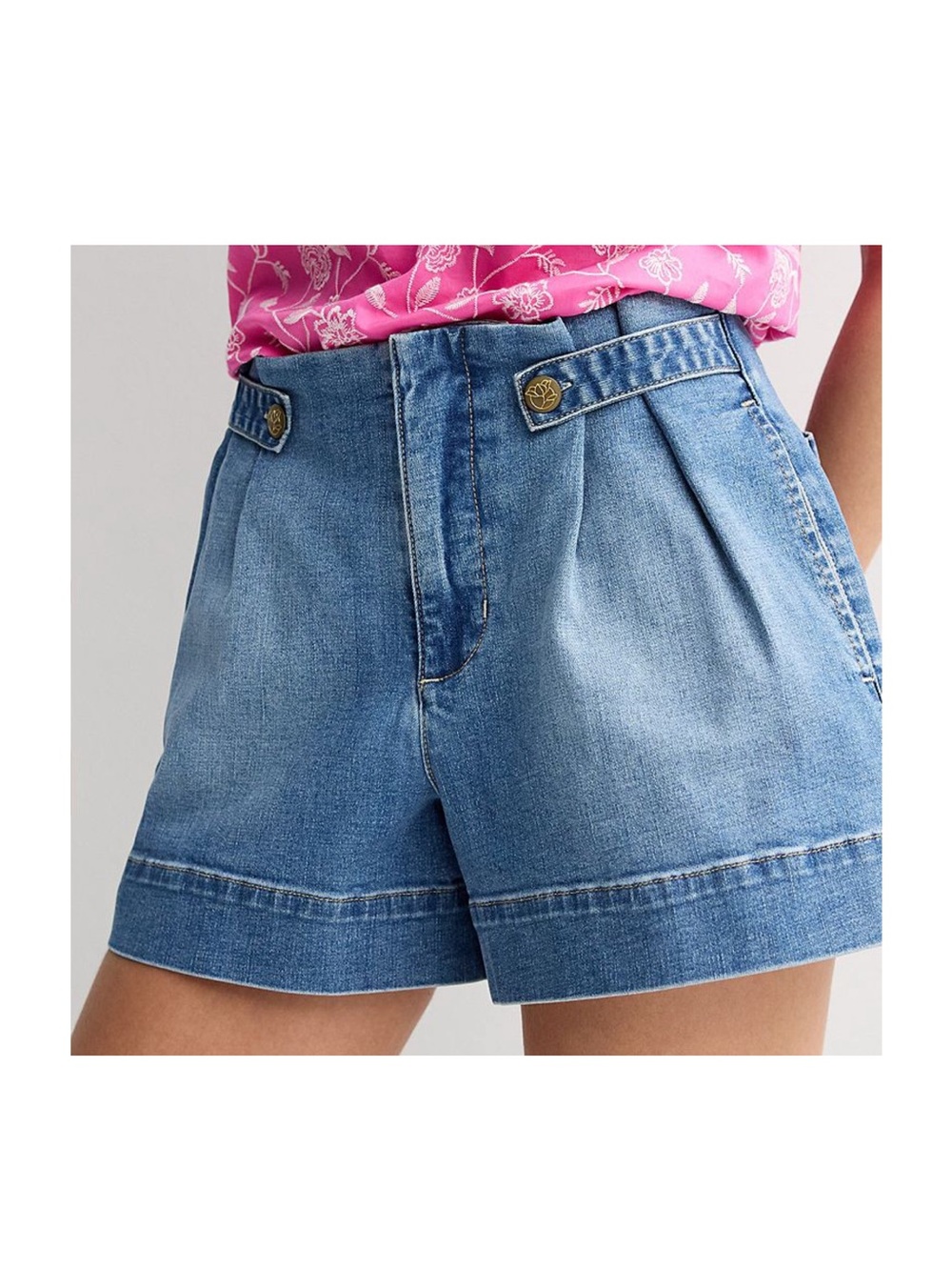 NWT Women's Draper James High Rise Trouser Shorts Size 14
